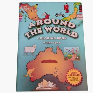 Around The World Coloring Book By Winky Adam Dover 2005